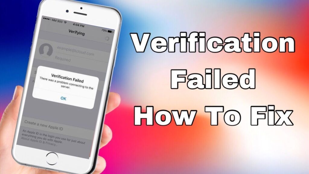 Verification failed an unknown error occurred